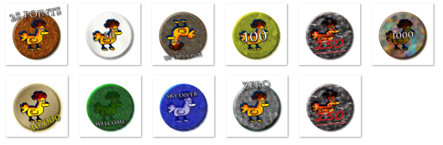 The Achievements buttons for the game Double Ducky