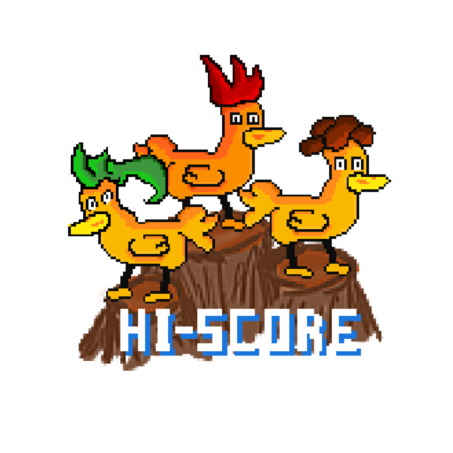 The HI-SCORE button for the game Double Ducky