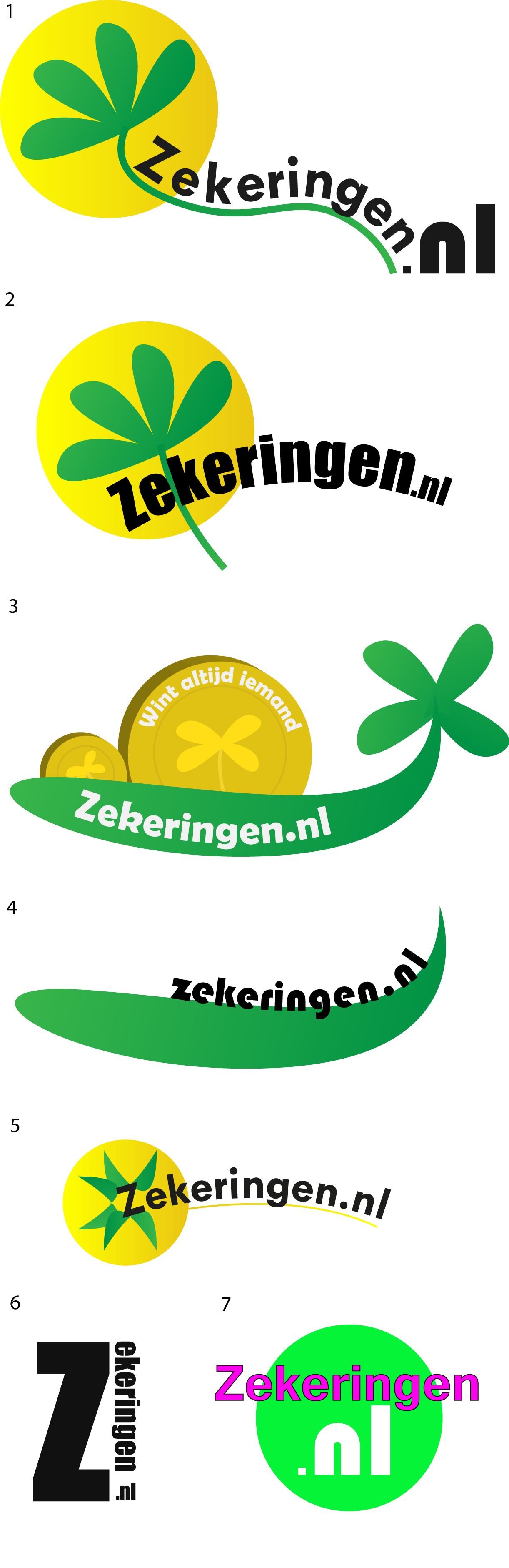 Some of the mockup logos made for Zekeringen.nl