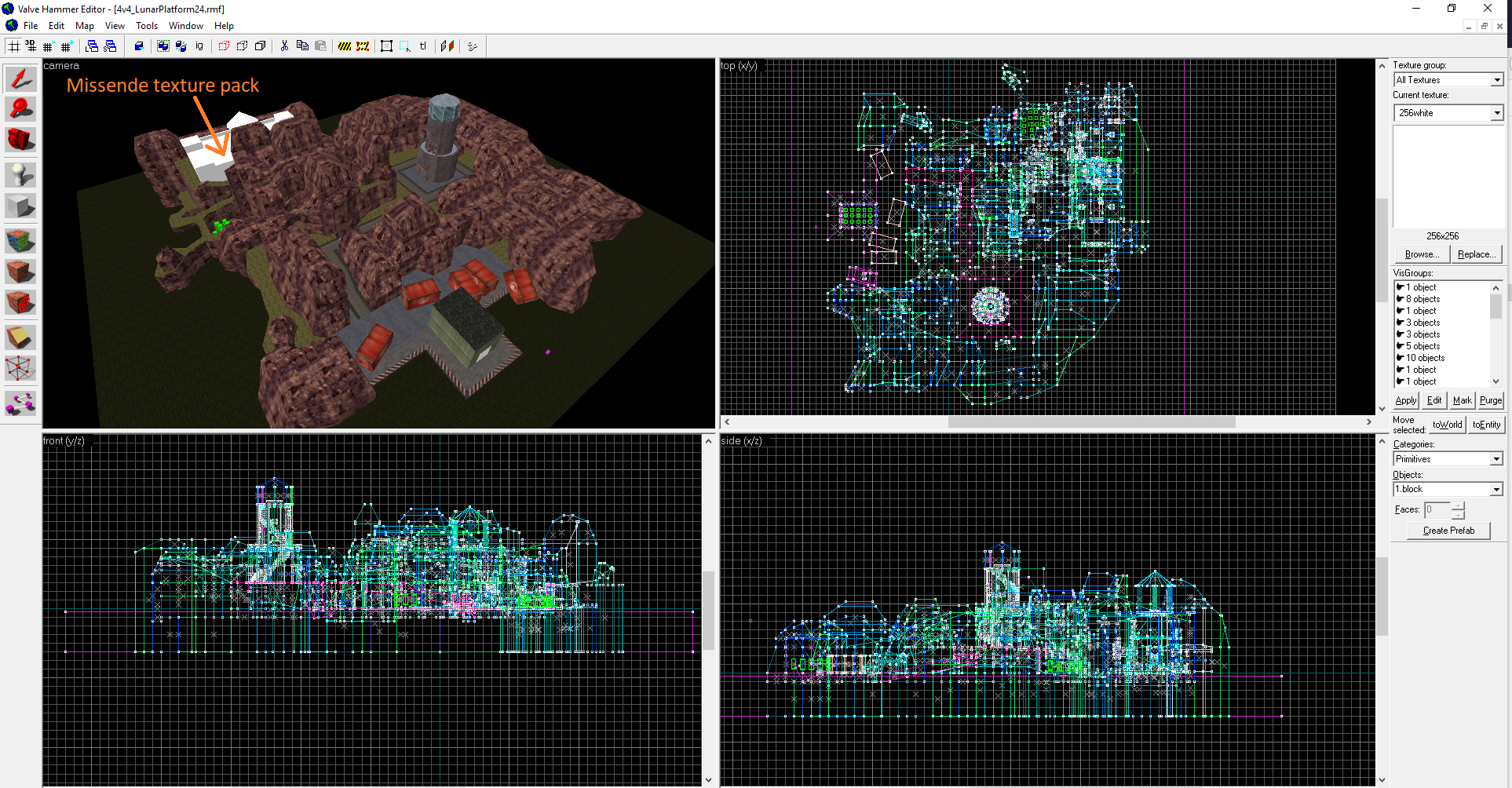 Screen-shot of the mapping design for the Port map.